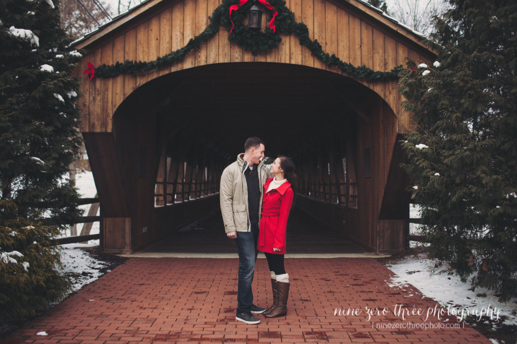 downtown cleveland winter engagement photos_001