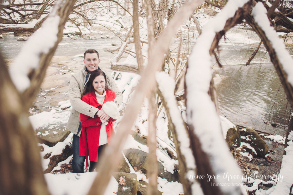 downtown cleveland winter engagement photos_007