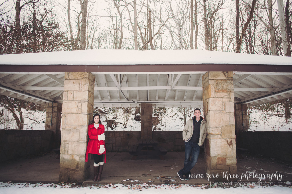 downtown cleveland winter engagement photos_009