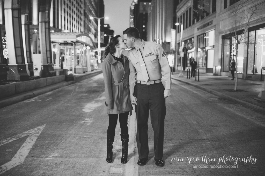 downtown cleveland winter engagement photos_013