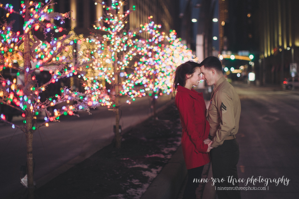 downtown cleveland winter engagement photos_014